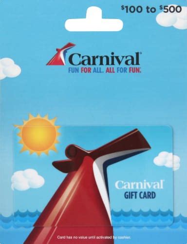 Carnival cruise gift cards - Details. General Cruise Cash provides an immediate credit to a guest's Sail & Sign account. This credit is good for any charge made to their account including taxes and gratuity charges. Cruise Cash is valid for a single voyage and cannot be transferred to future bookings. Cruise Cash is non-refundable and any unused credits will be forfeited ...